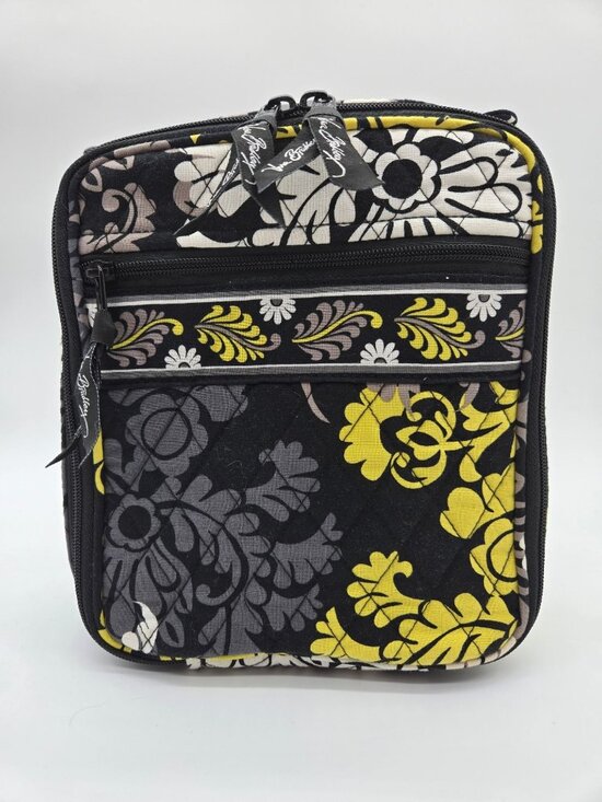 Vera Bradley Handbags - Vera Bradley Retired Baroque Black Lime Insulated Lunch Bag